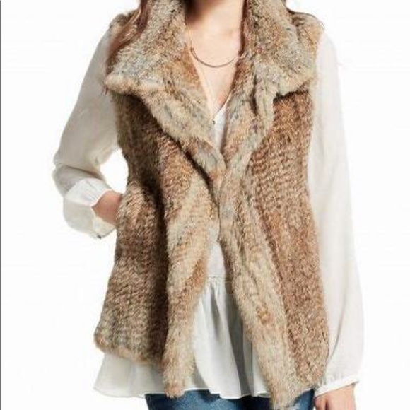Calypso St Barth Kiesza Rabbit Fur Vest Sz S NWT - Picture 3 of 10
